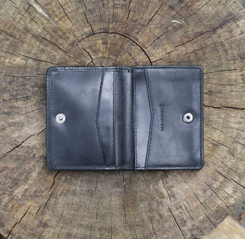 Woodland Collection Black Leather Card Holder – Slim Rfid Wallet, 2 of 6