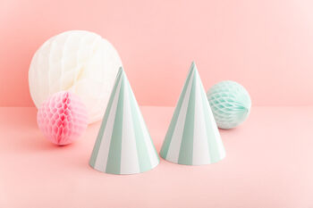 Pastel Striped Party Hats, 4 of 5