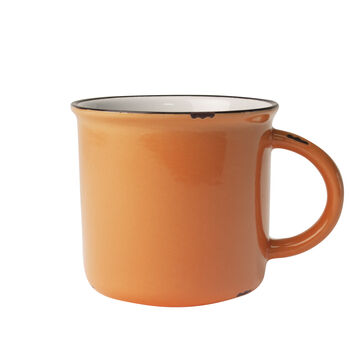Tinware Mug Orange Set Of Four, 2 of 2