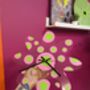 Pokda Dot Flower Shape Decorative Clock, thumbnail 6 of 7