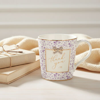 'Thank You' Fine China Coffee Mug In Matching Luxury Gift Box, 4 of 4