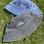 Personalised Slogan Vintage Denim Bucket Hat, thumbnail 1 of 12
