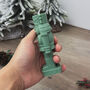 Green Nutcracker Christmas Candle Christmas Decoration, thumbnail 7 of 8