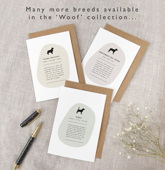 Funny Poodle Silhouette Dog Card, 4 of 6