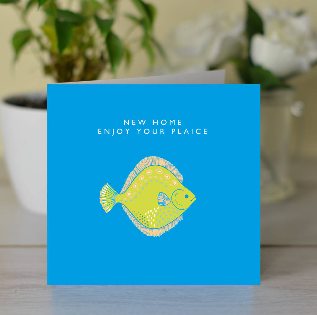 'New Home Enjoy Your Plaice' Card, 1 of 2