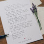 'Long Distance Friendship' Original Handwritten Poem, thumbnail 1 of 3