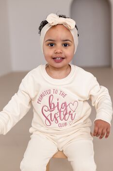 Promoted To The Big Sister/ Big Brother Club Pregnancy Announcement Sweatshirt, 3 of 10