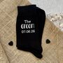 The Groom Personalised Wedding Day Socks, thumbnail 1 of 3