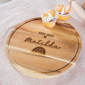 Personalised Cake Serving Platter With Dome Lid, 2 of 8
