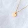 30th Birthday Gift For Her – Personalised Initial Disc Necklace, thumbnail 3 of 9