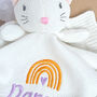 Personalised New Baby Gift Set With Cat Comforter, thumbnail 4 of 6