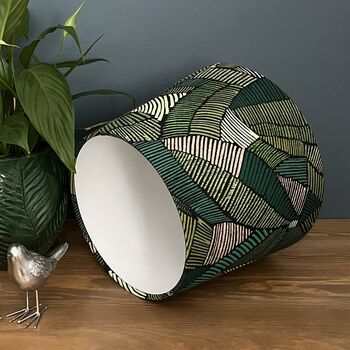Jadeite Abstract Geometric Empire Lampshades, 7 of 9