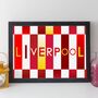 Liverpool Print Personalised Football Gift Or Card, thumbnail 1 of 5