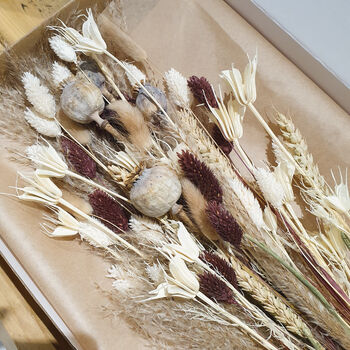 Luxury Cocoa Everlasting Dried Flower Bouquet, 4 of 4
