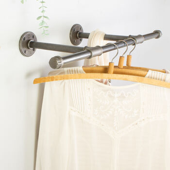 Industrial Steel Pipe Clothes Rail, 2 of 7