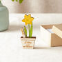 Wooden Birth Flower Personalised Boxed Keepsake, thumbnail 2 of 6