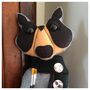 Artist Andy Handmade Raccoon Felt Art Doll Warhol, thumbnail 2 of 4