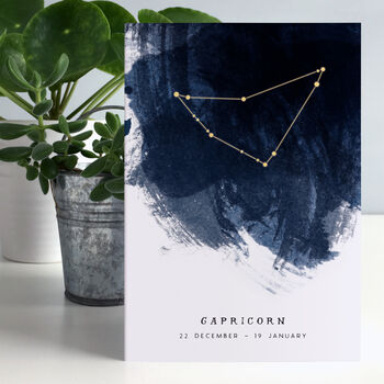 Capricorn Constellation Zodiac Star Sign Birthday Card, 2 of 5