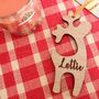 Personalised Reindeer Christmas Tree Decoration, thumbnail 1 of 3