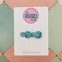 Blue Bubble Glitter Hair Clip / Festival Fashion Clip / Summer Holiday Hair Slide / Whimsical Ocean Theme Hair Accessory, thumbnail 1 of 4