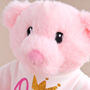 1st Birthday Pink Teddy Bear, thumbnail 2 of 3