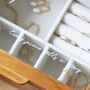 Personalised Birth Flower Glass Top Wood Jewellery Box, thumbnail 6 of 12