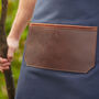 Personalised Leather And Canvas Gardening Apron, thumbnail 3 of 8