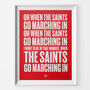 Southampton 'Marching In' Football Song Print, thumbnail 1 of 3