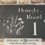 Personalised Wild Flower Design House Sign Acrylic, thumbnail 1 of 4