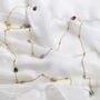 Sterling Silver Gold Plated Rainbow Tourmaline Necklace, thumbnail 4 of 5