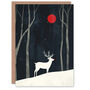 Rudolph Red Nosed Reindeer Winter Xmas Christmas Card, thumbnail 1 of 4