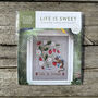 Life Is Sweet Modern Cross Stitch Kit, thumbnail 2 of 5