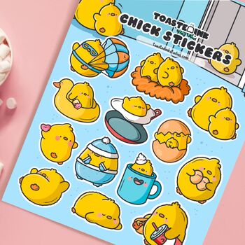 Chick Sticker Sheet | Cute Stickers, 4 of 5