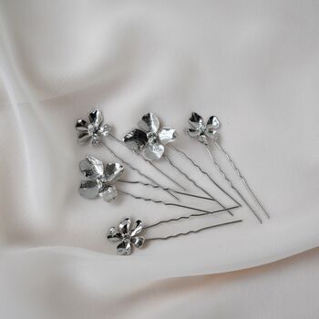 Floral Wedding Hair Pin Set, 8 of 8