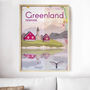 Greenland Landmarks Art Print, thumbnail 1 of 4