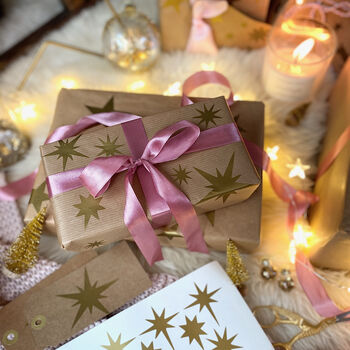 Cluster Star Christmas Gift Stickers, 3 of 7