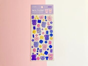 Cute Animal Sparkly Sticker Sheet, 5 of 5