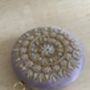 Purple Circular Raw Silk Bangle Clutch Bag, thumbnail 7 of 11