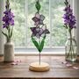 Gladiolus Flower Stem Purple, thumbnail 1 of 7