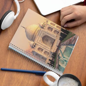 A5 Spiral Notebook Featuring The Taj Mahal India, 2 of 2