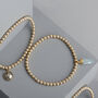 18ct Gold Plated Semi Precious Charm Bracelet, thumbnail 4 of 7