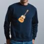 Personalised Christmas Pudding Guitar Jumper, thumbnail 2 of 8