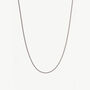 Women’s Fine Silver Chain Necklace In 925 Sterling Silver, thumbnail 2 of 4
