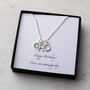 Personalised Swarovski Birthstone And Initial Necklace, thumbnail 6 of 11