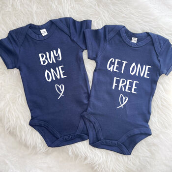 Buy One Get One Free Twin Babygrow Set, 7 of 9