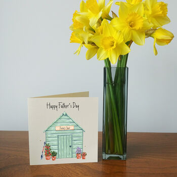 Personalised Garden Shed Father's Day Card, 3 of 5