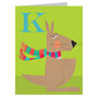 Mini K For Kangaroo Card, thumbnail 2 of 5