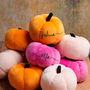 Personalised Velvet Pumpkin, thumbnail 1 of 6