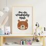 You Are Wonderfully Made Bear Nursery Print, thumbnail 3 of 8