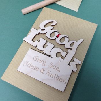 Personalised Good Luck Gift Card, 5 of 9
